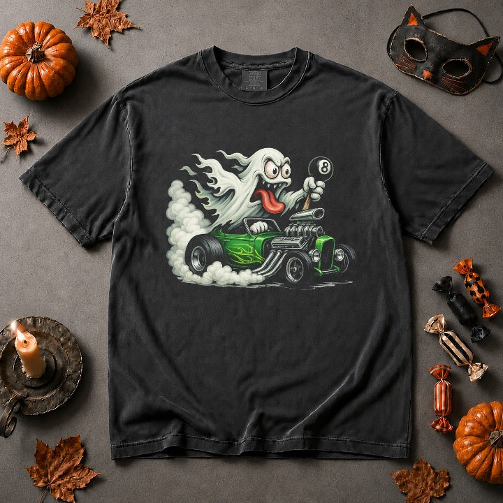 Ghost Hot Rod Comfort Colors tee — Comfort Colors Halloween Flat Lay(20261008-190740).jpeg
