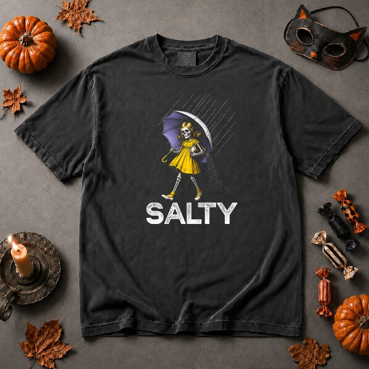 Salty Skeleton Comfort Colors T-shirt — Comfort Colors Halloween Flat Lay(20261008-195822).jpeg