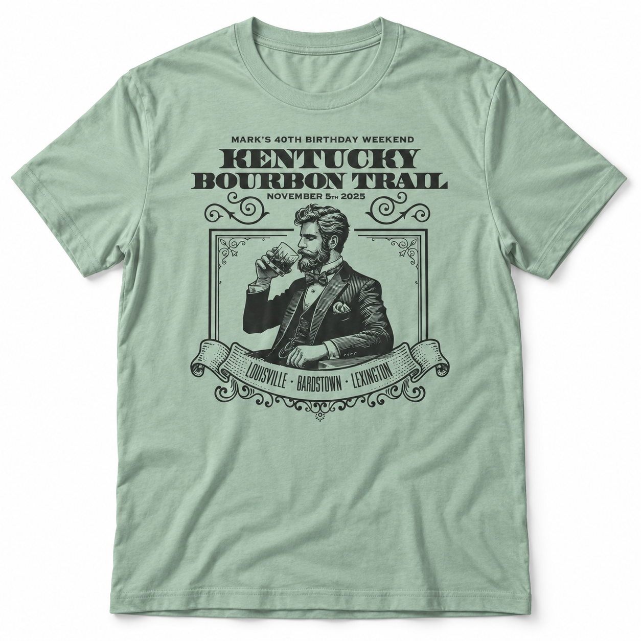 Bourbon Trail  "Birthday Bourbon" tri-blend tee main