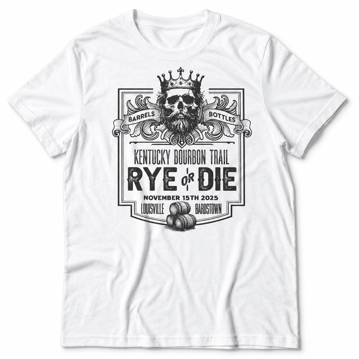 Bourbon Trail  "Rye or Die" tri-blend tee main