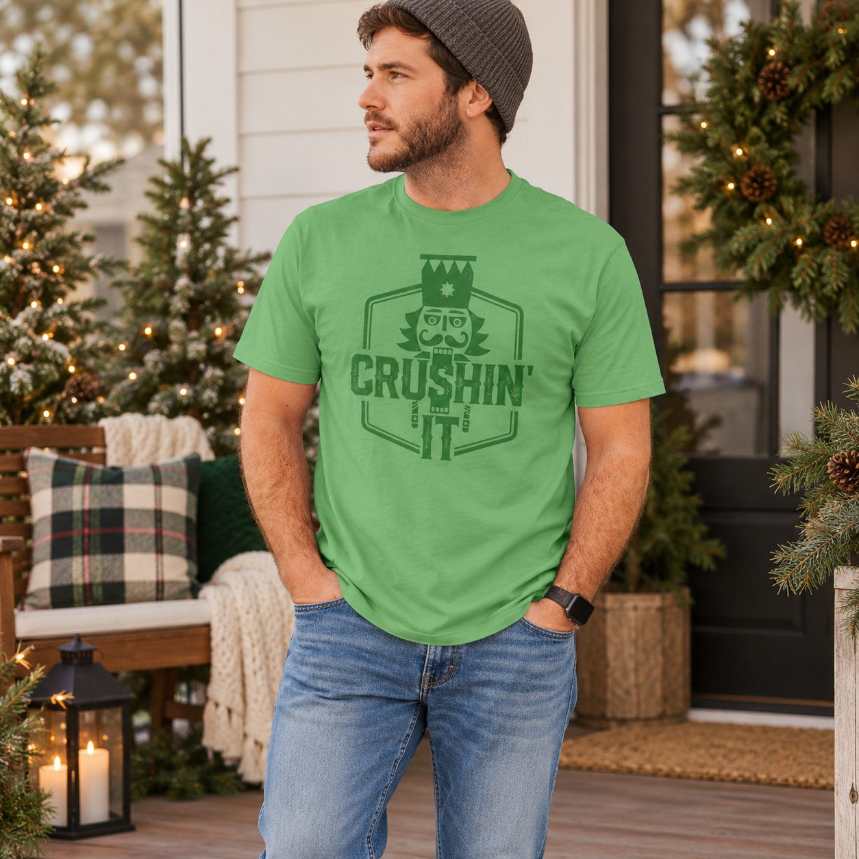 Crushin’ It nutcracker tee holiday lifestyle