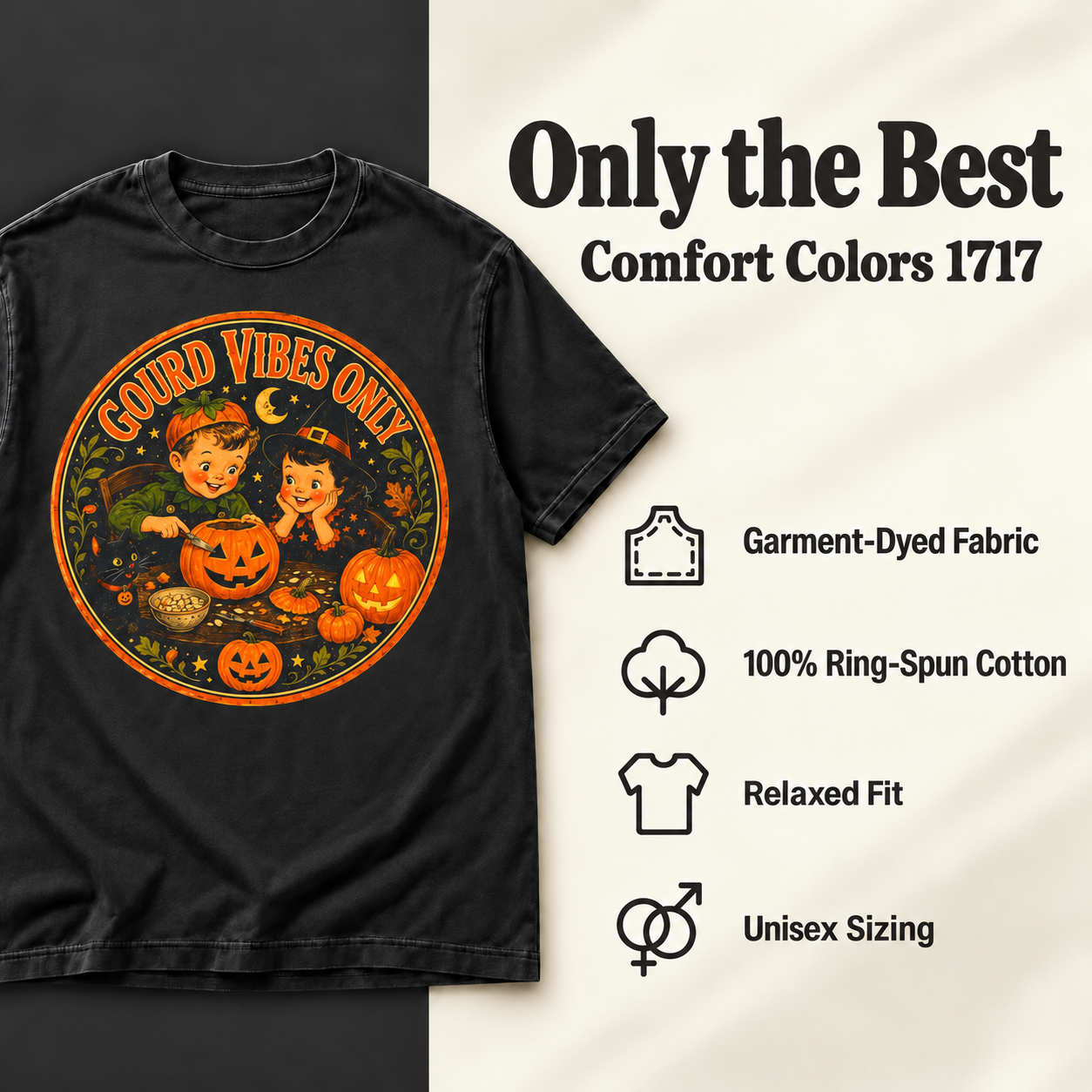 Gourd Vibes Only — shirt details