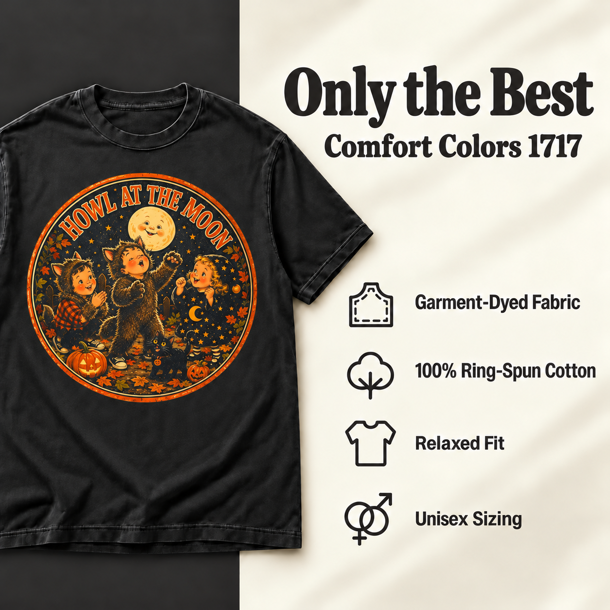 Howl at the Moon — shirt details