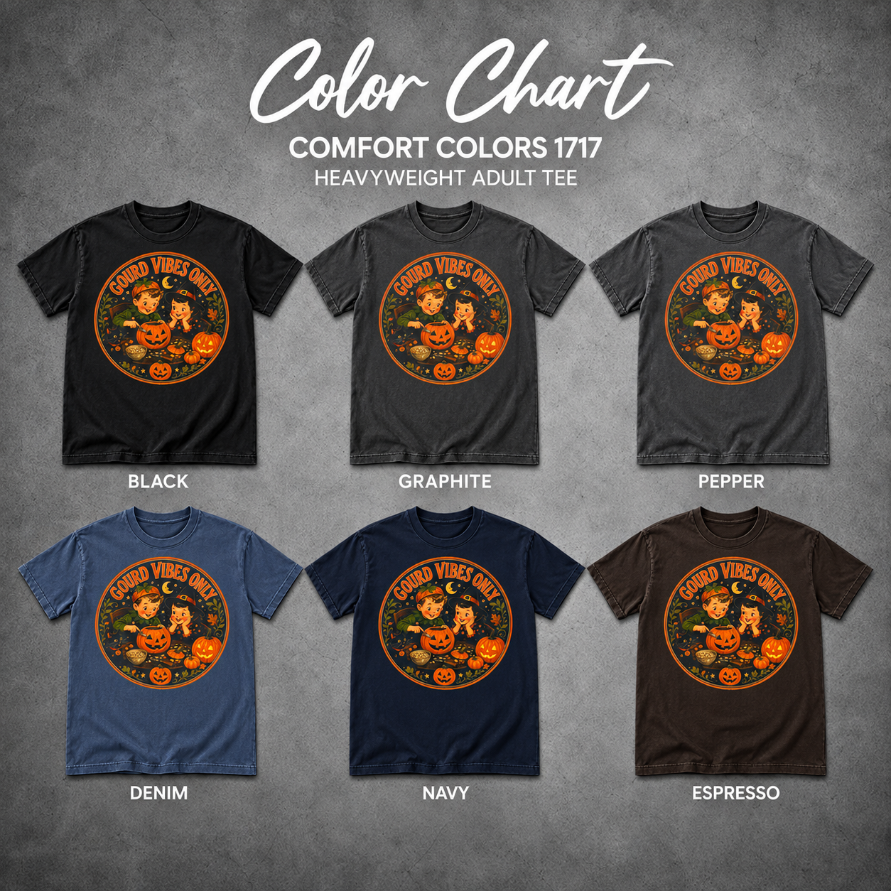 Gourd Vibes Only — color chart