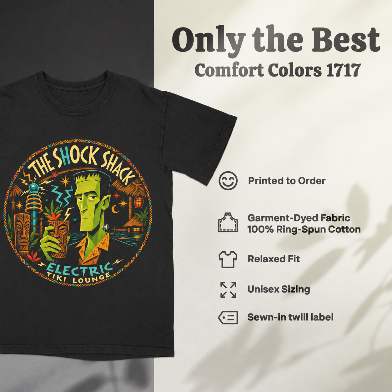 The Shock Shack Frankenstein Tiki — details
