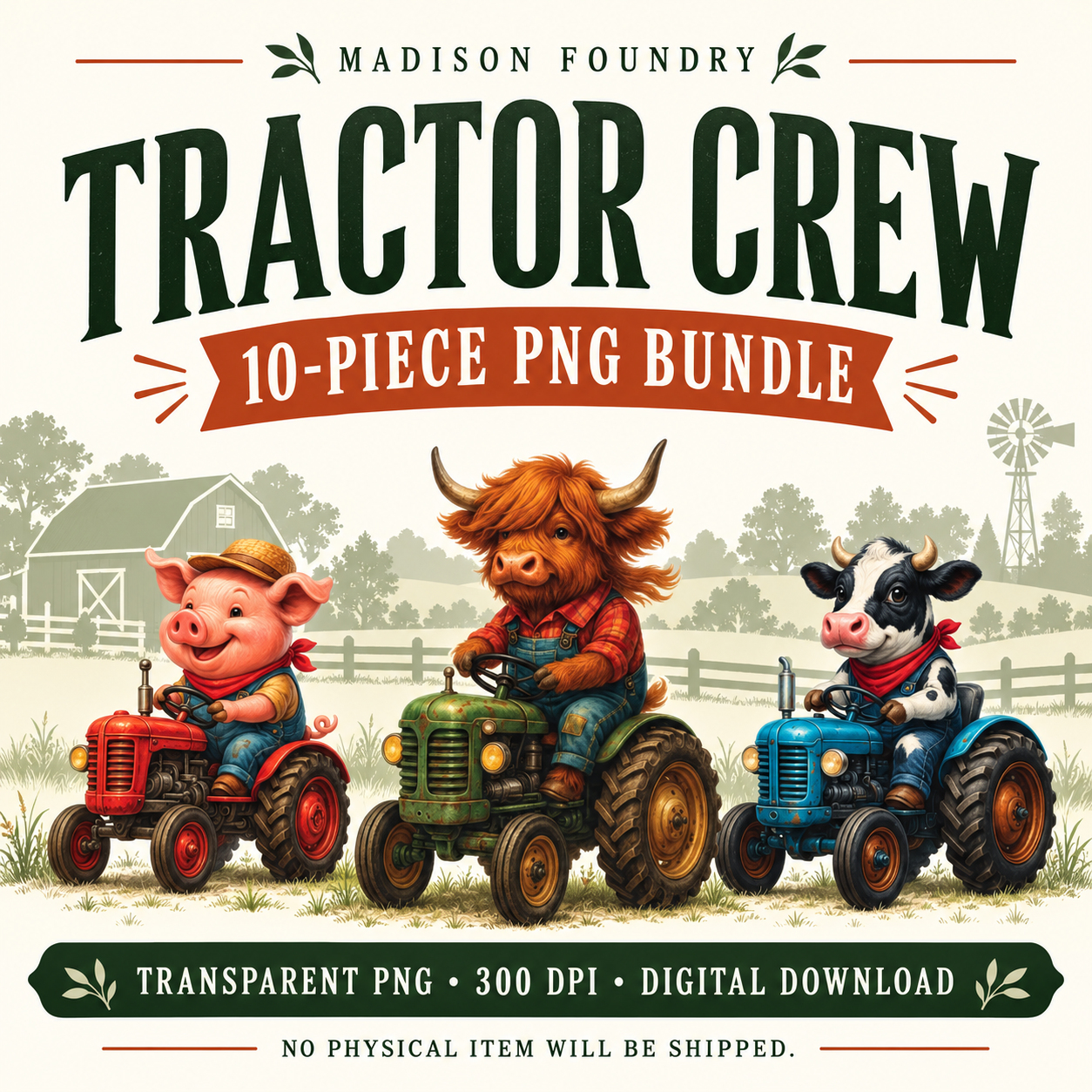 Tractor Crew 10-piece digital bundle