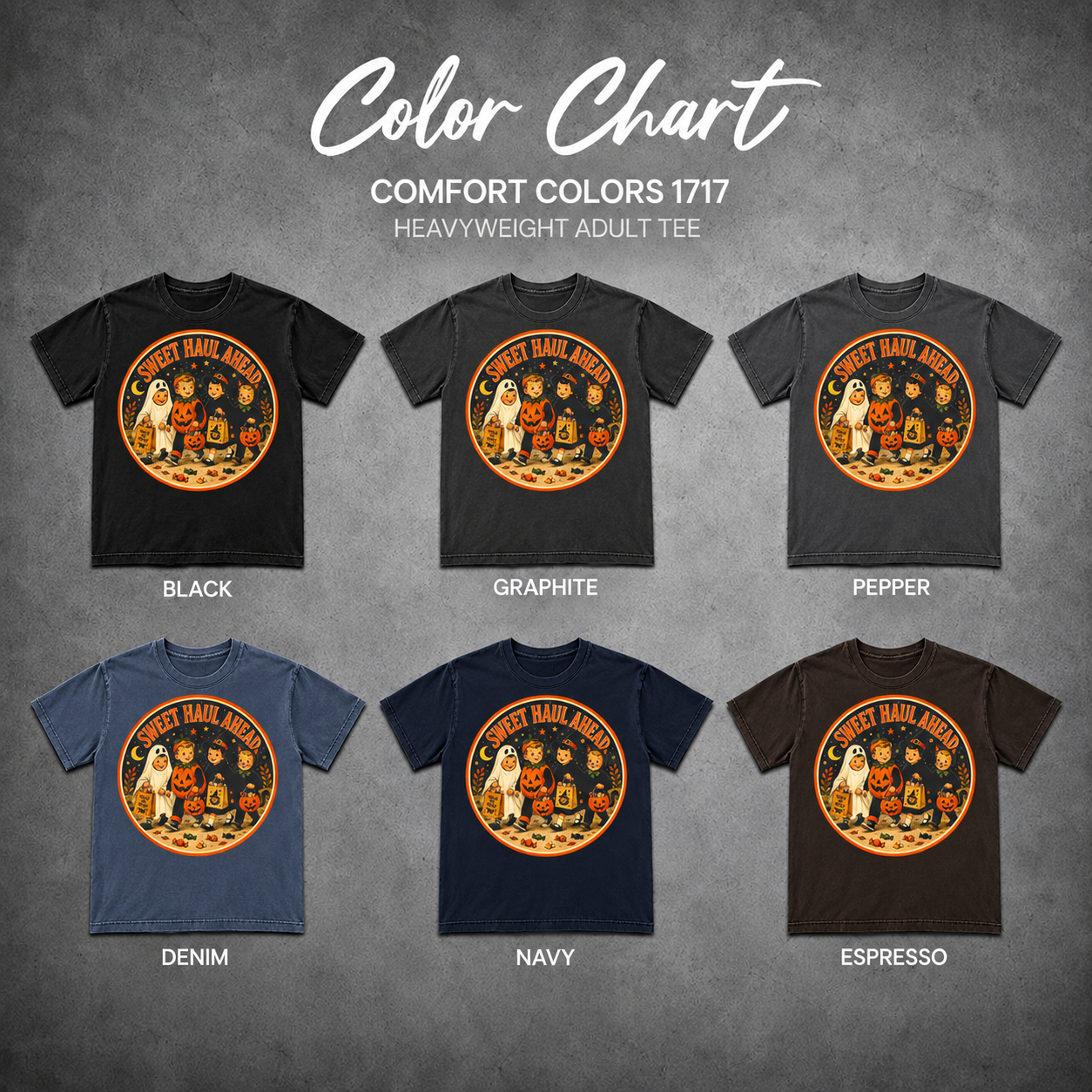 Sweet Haul Ahead — color chart