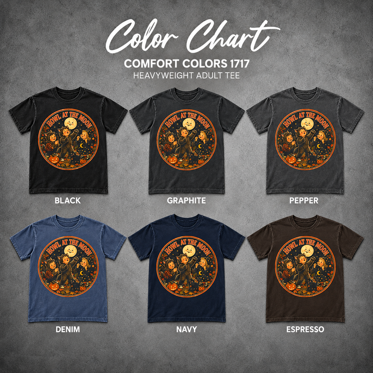 Howl at the Moon — color chart
