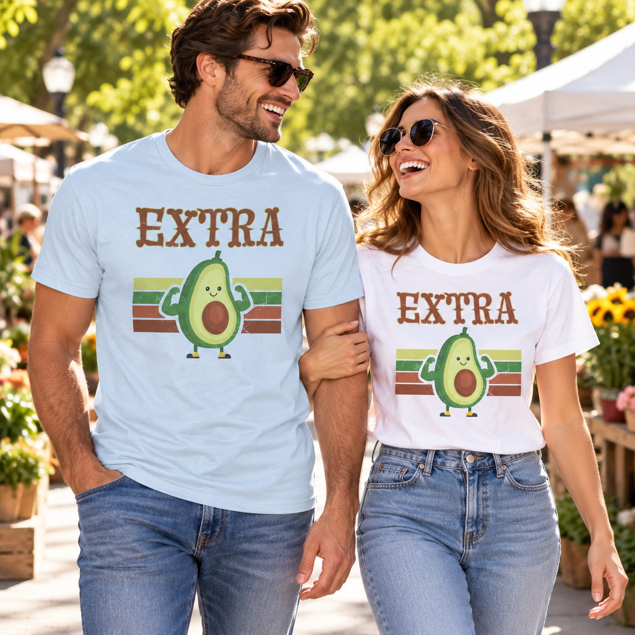 Extra tri-blend tee lifestyle