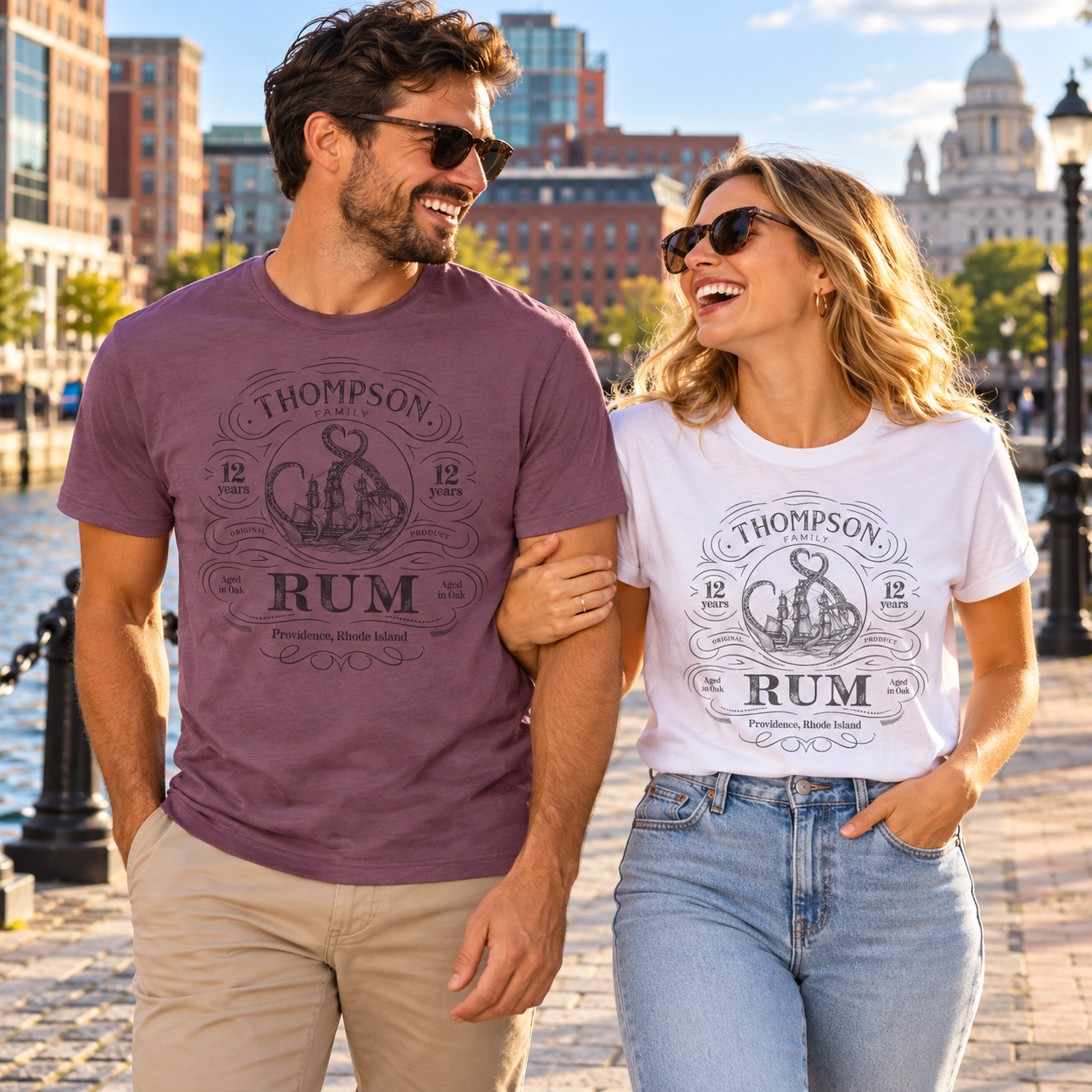 Family Rum tri-blend tee lifestyle