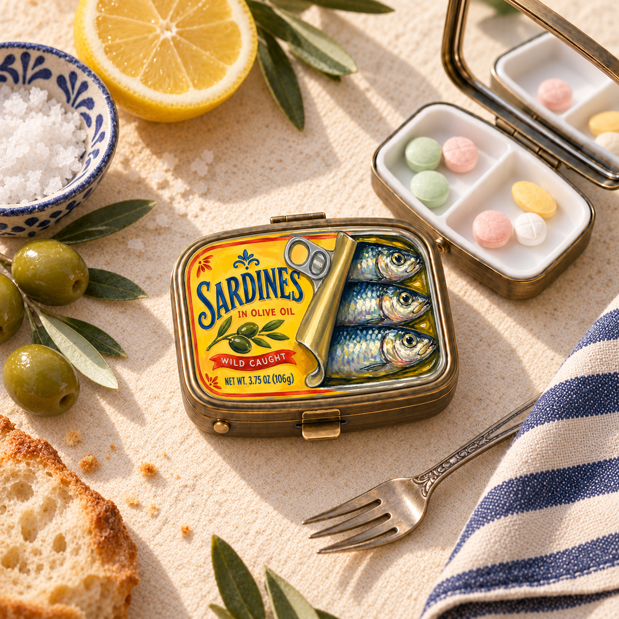Vintage foodie pill box lifestyle photo 1