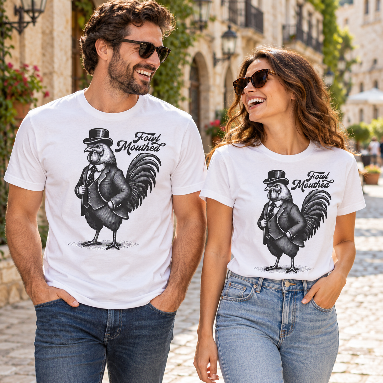 Fowl Mouth tri-blend tee lifestyle