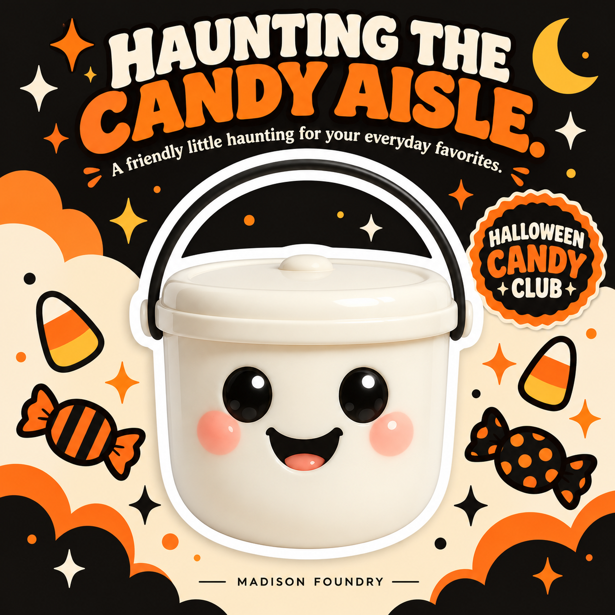 Ghost Boo Bucket vinyl sticker personality listing slide