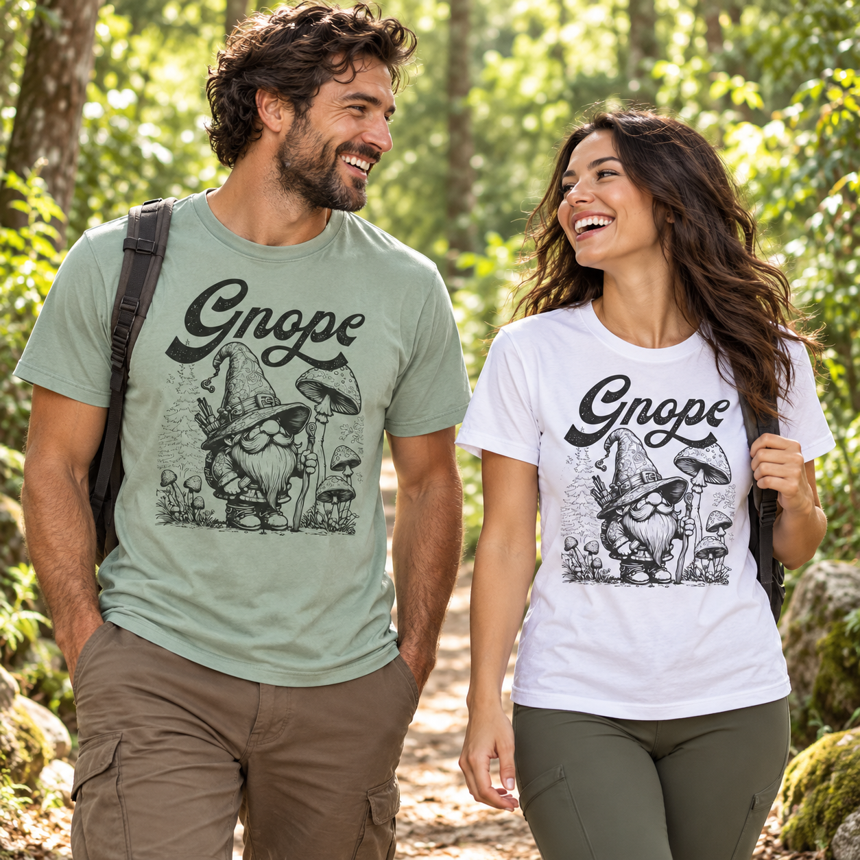 Gnope tri-blend tee lifestyle