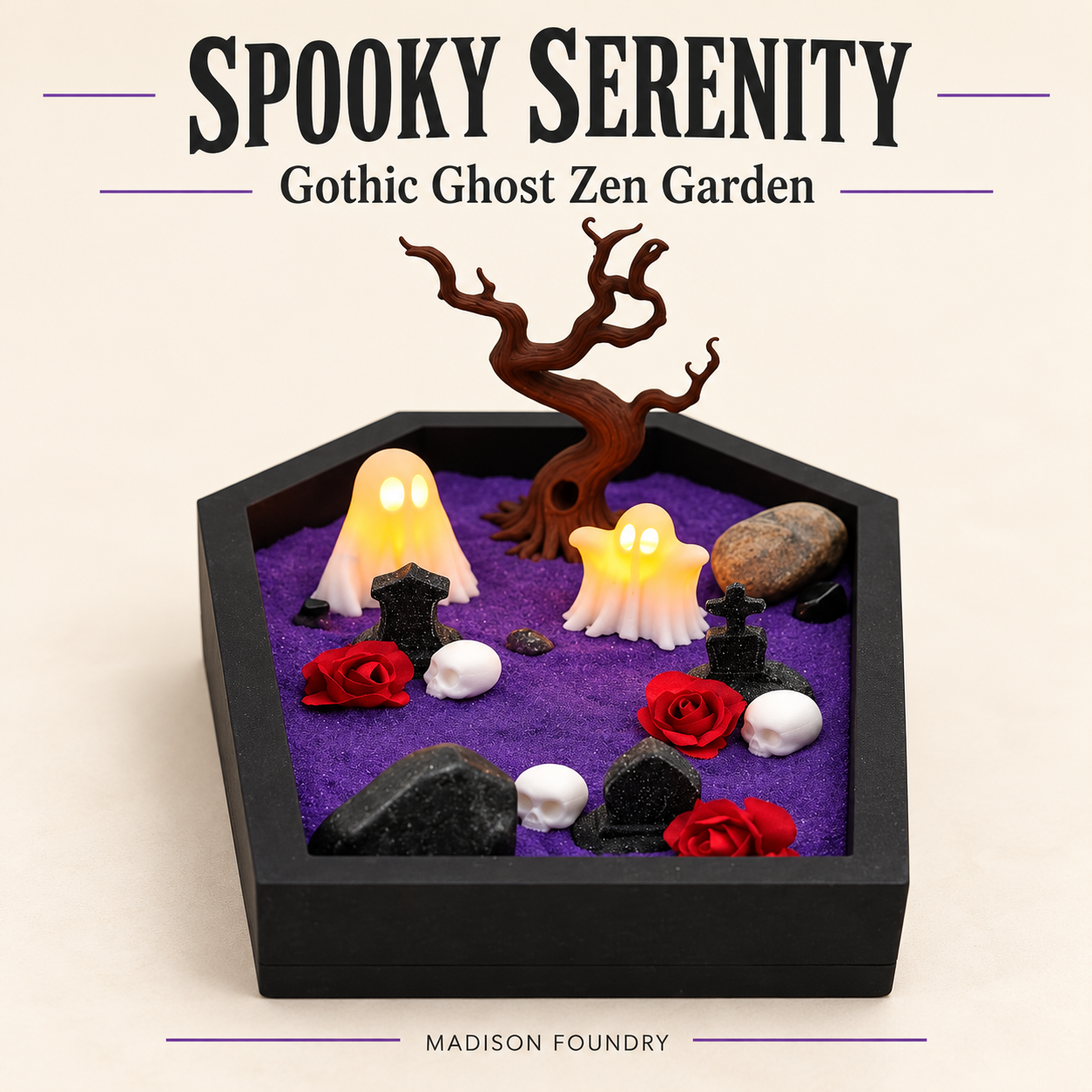 Gothic Ghost Desk Zen Garden — hero