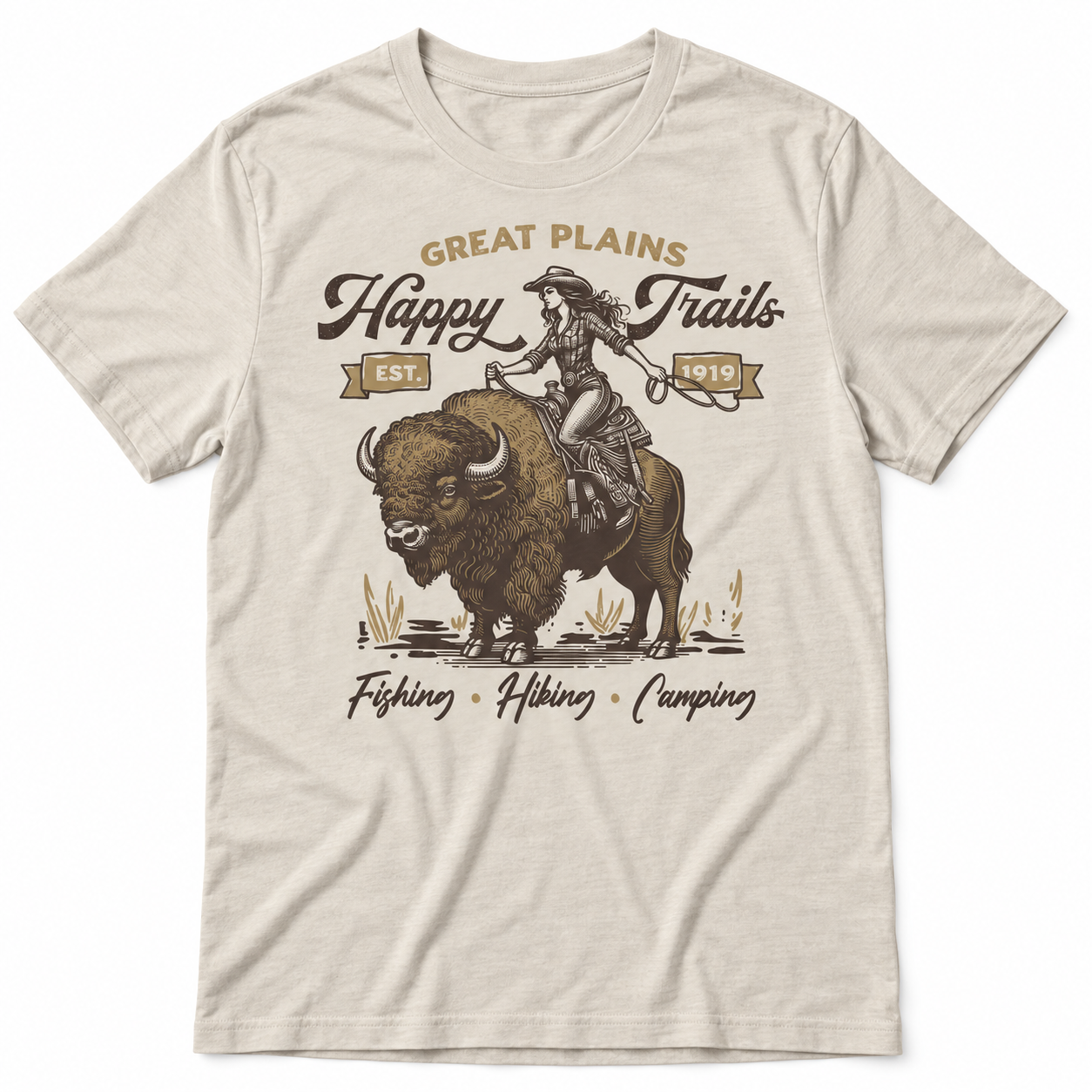 Happy Trails tri-blend tee main