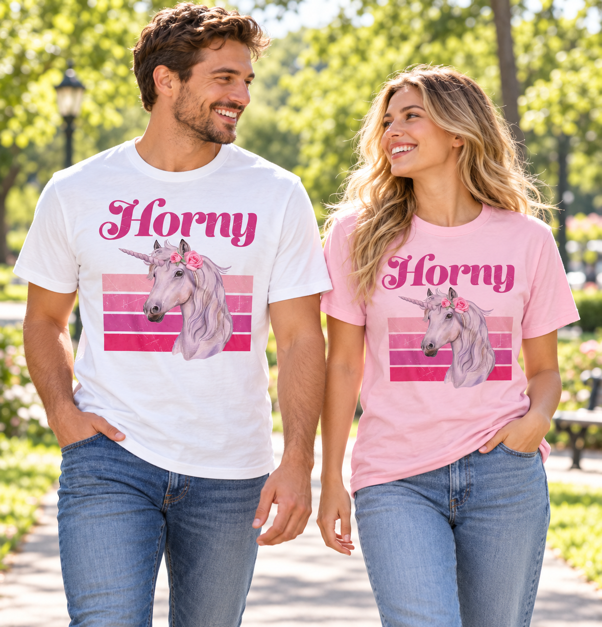 Horny tri-blend tee lifestyle