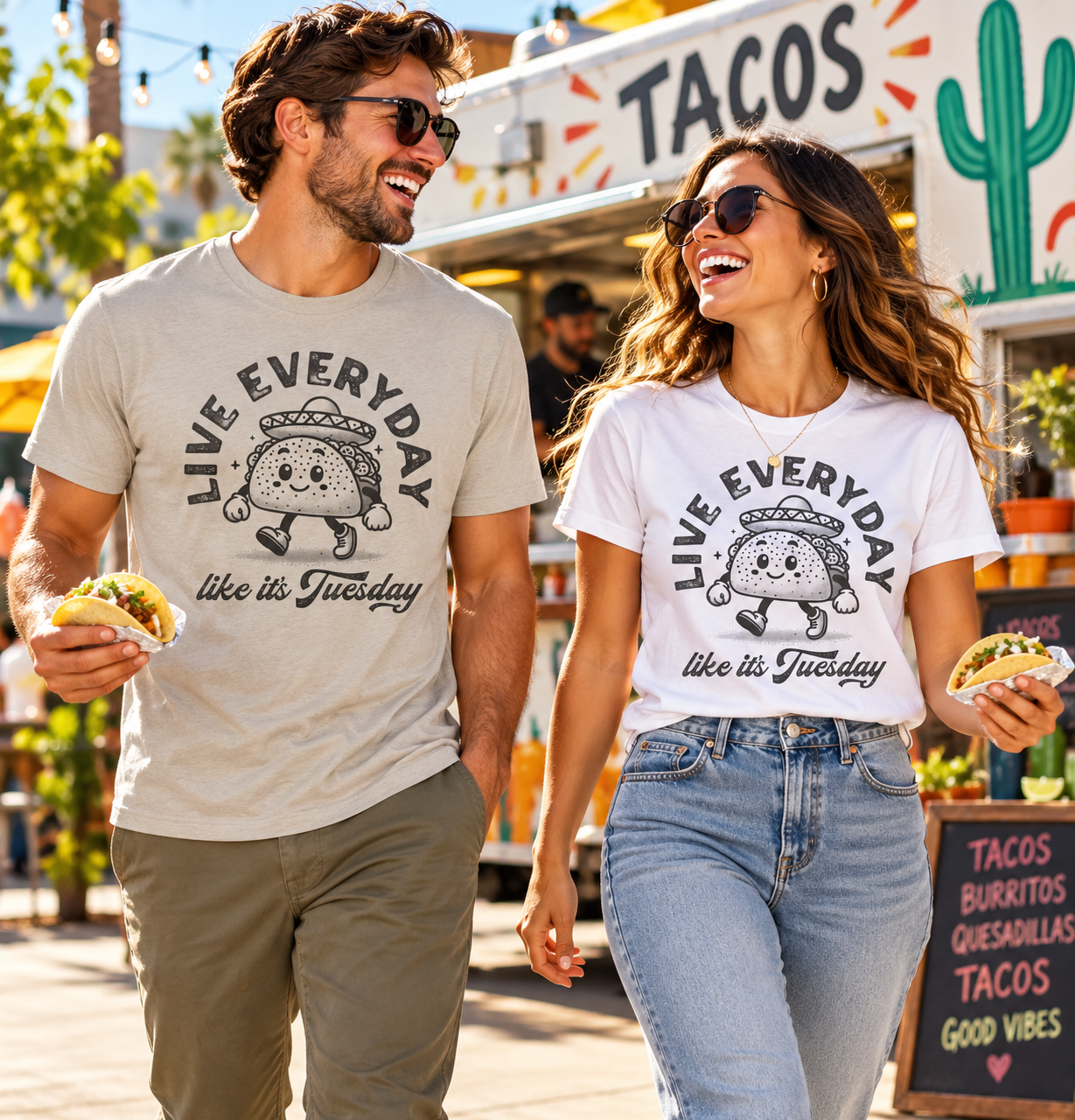 Live Everyday Like It's Tuesday tri-blend tee lifestyle