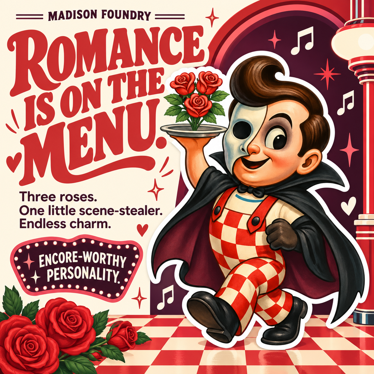 Phantom Monster Diner vinyl sticker — personality