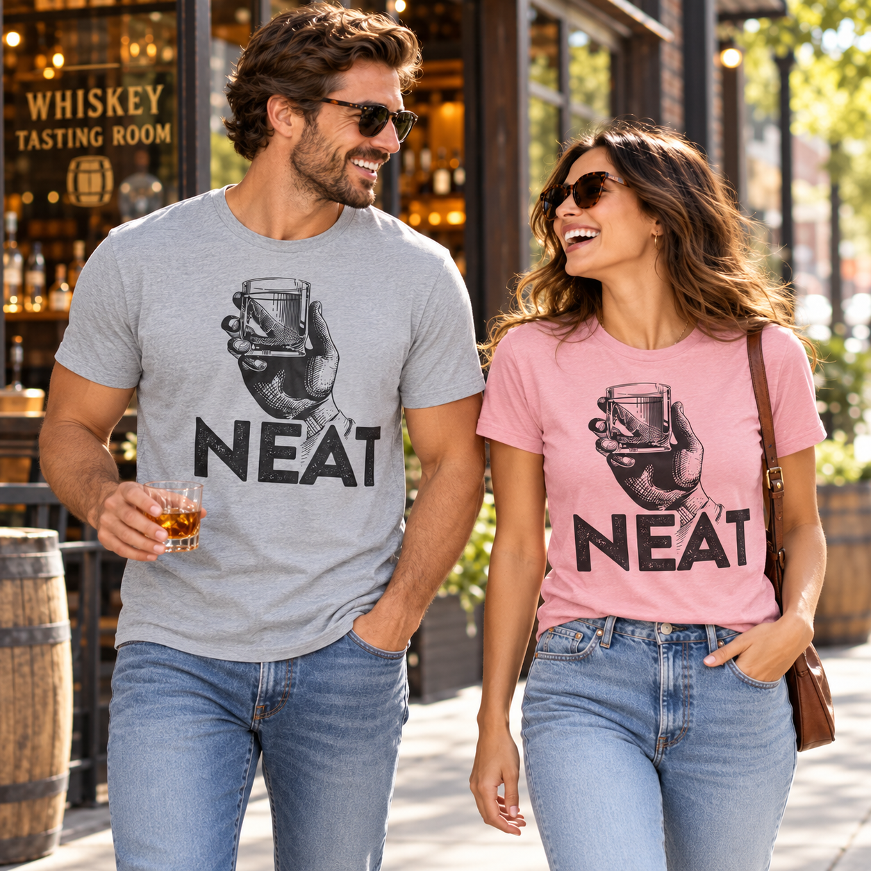 Neat tri-blend tee lifestyle