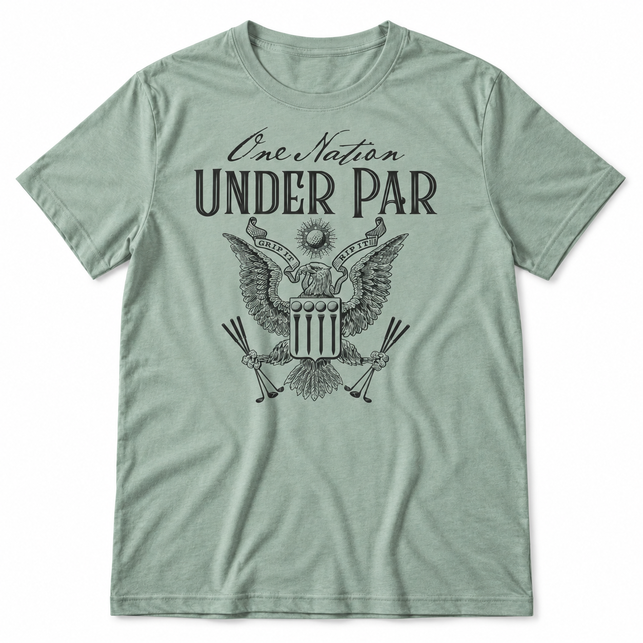 One Nation Under Par tri-blend tee main