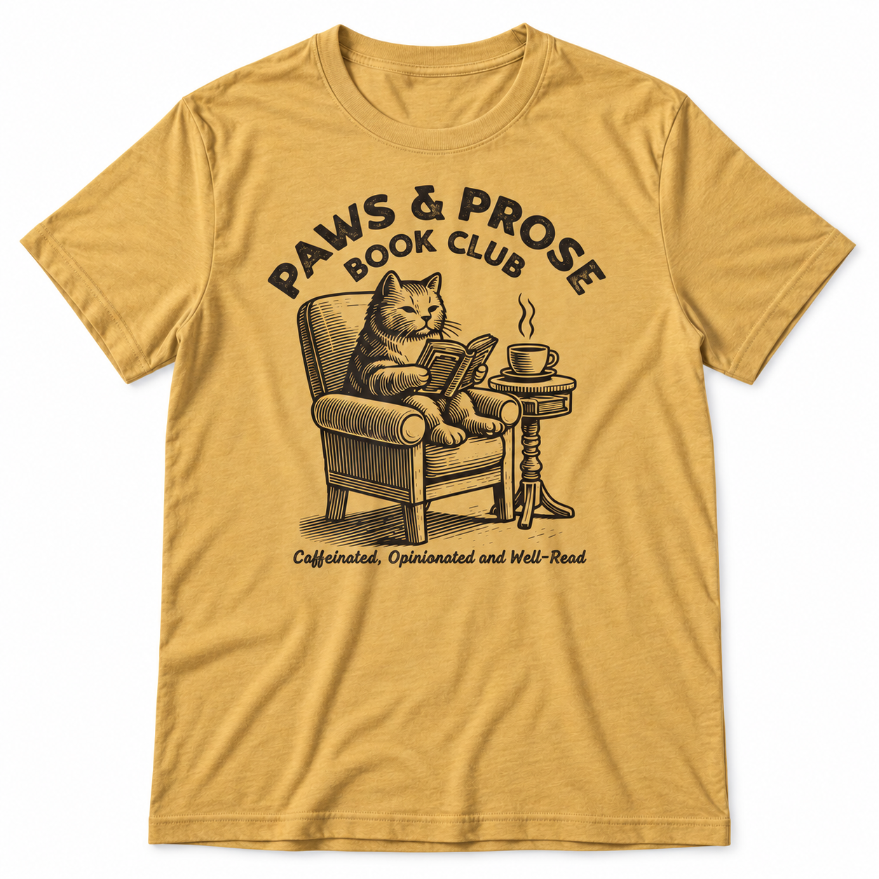 Paws and Prose Book Club tri-blend tee main