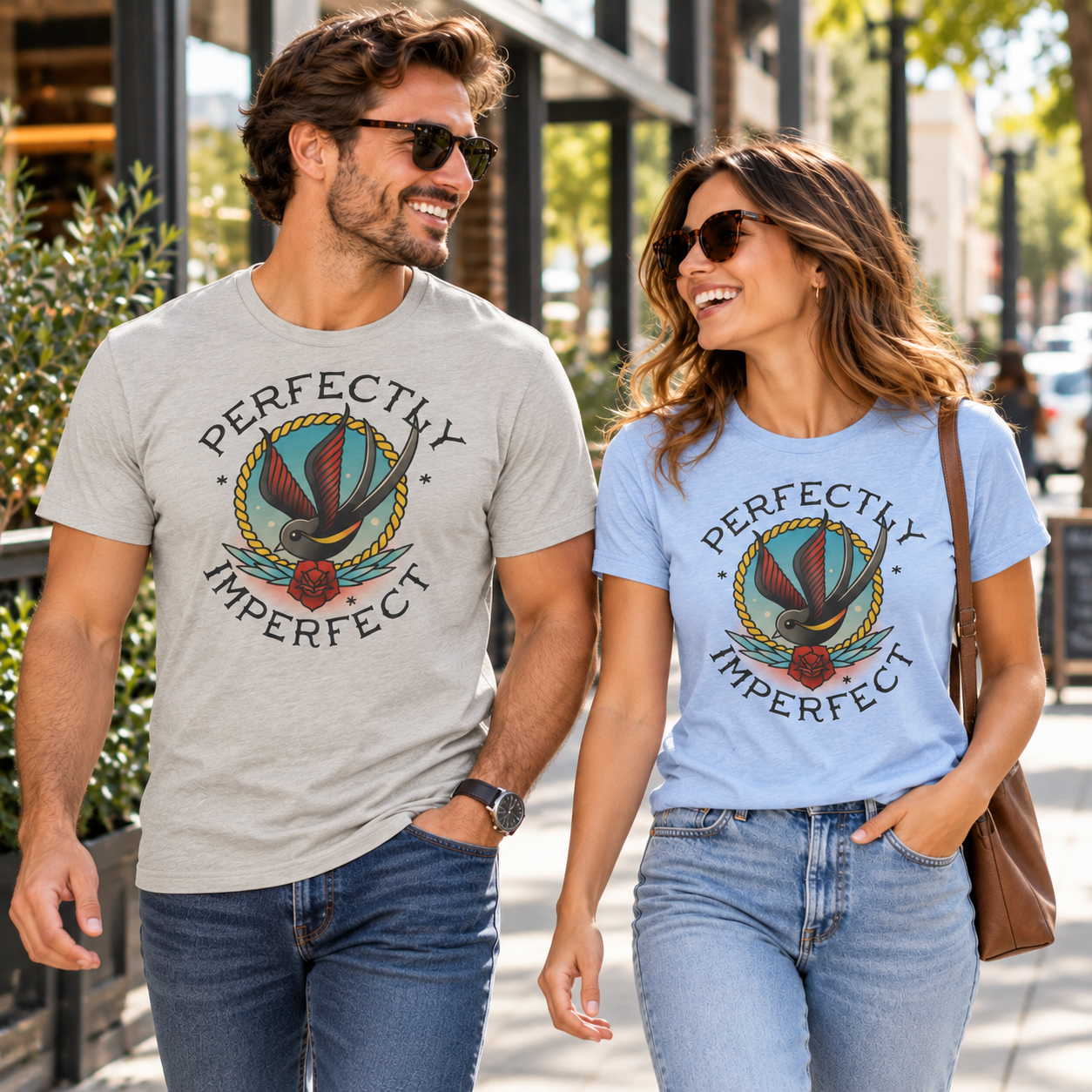 Perfectly Imperfect tri-blend tee lifestyle