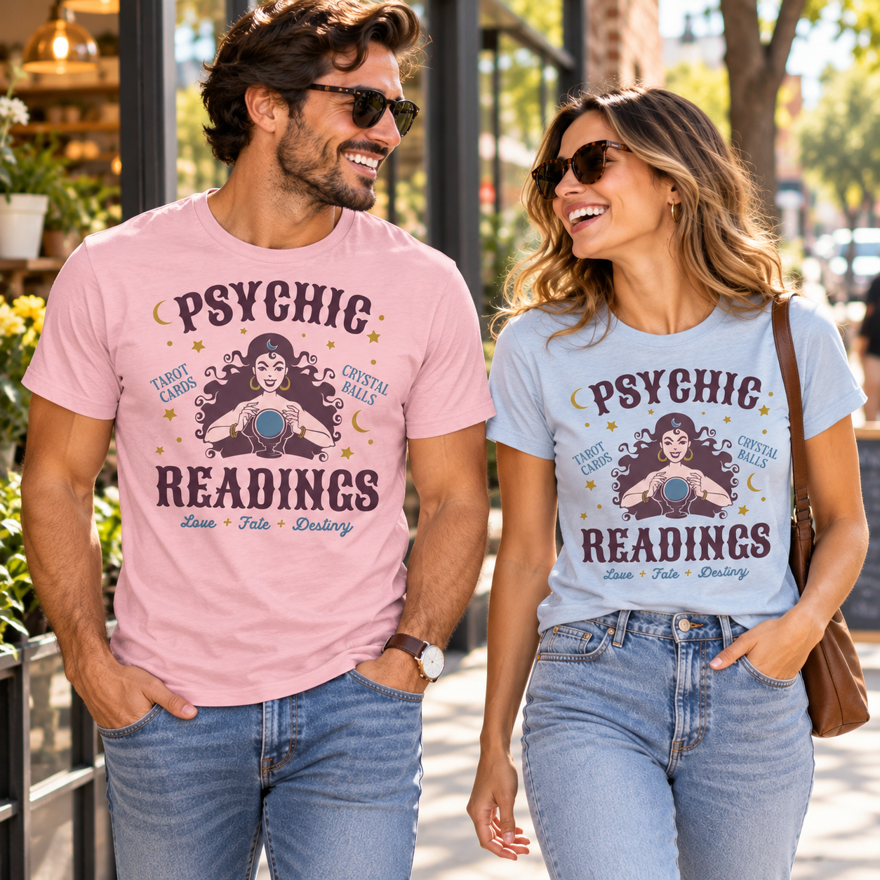 Psychic Readings tri-blend tee lifestyle