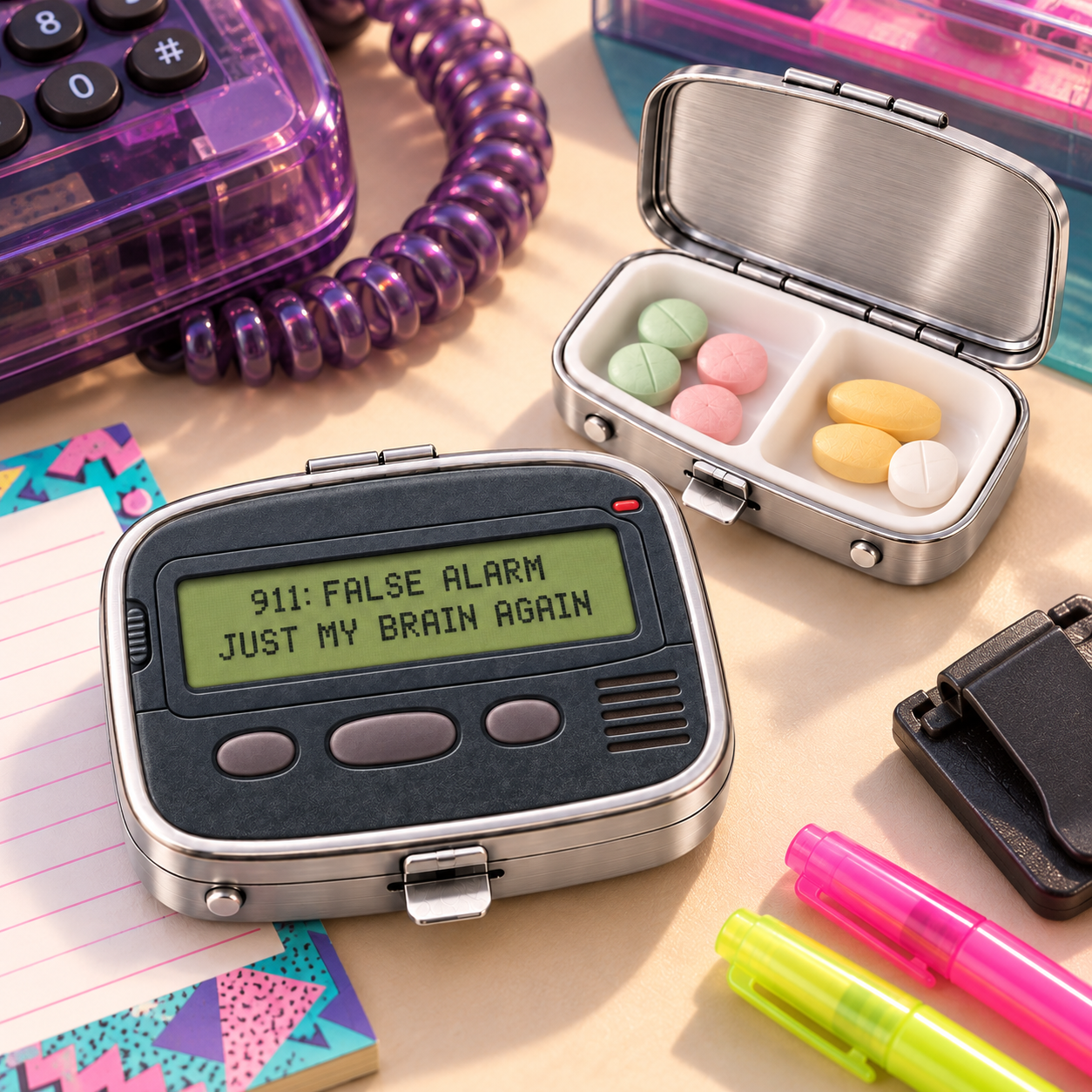 Retro tech pill box lifestyle image 3