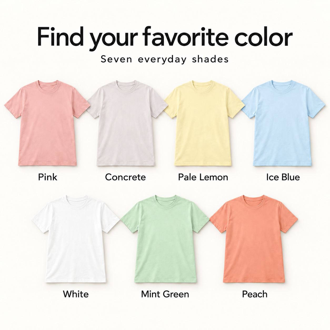 Available tri-blend tee colors