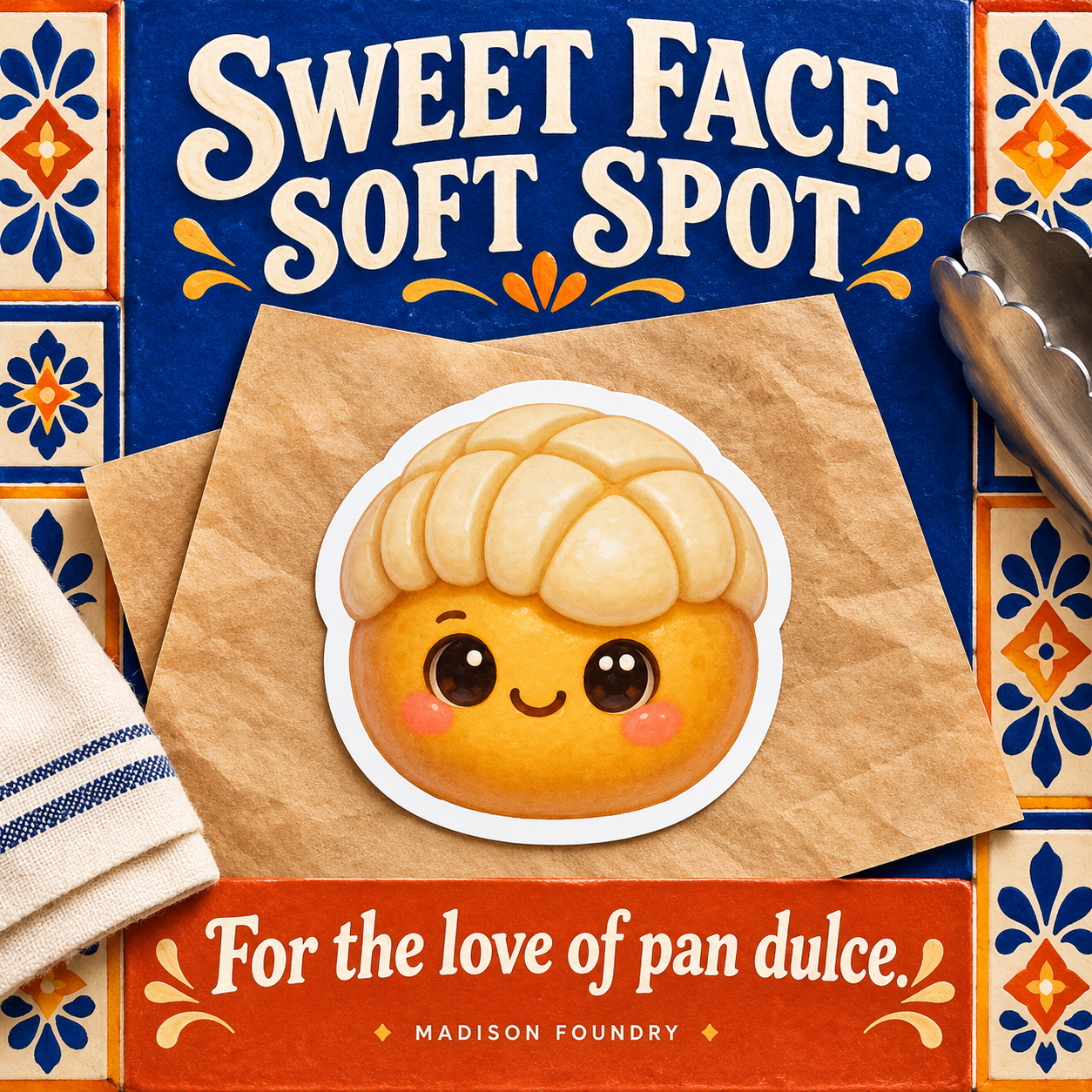 Sweet Face Soft Spot concha sticker