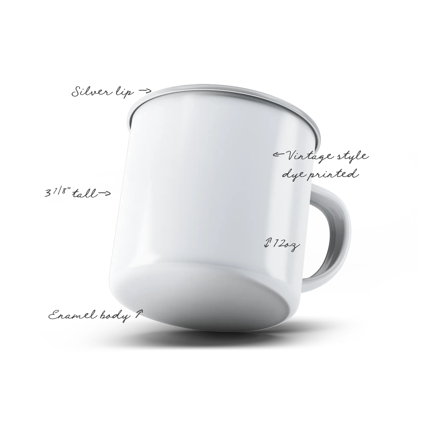 12oz Custom Enamel Camp Mug