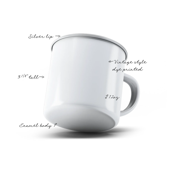 12oz Custom Enamel Camp Mug